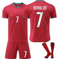 2026 m. Pasaulio taurės Portugalijos namų marškinėliai CR7 Suaugusiems Futbolo Treniruočių Marškinėliai 3D Spaudinys Sportinis Kostiumas Unisex Kasdienis Kvėpuojantis Marškinėliai S