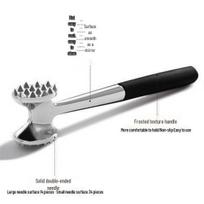 Dual-Sided Meat Tenderizer: Aluminum & Zinc Alloy Steak Hammer with Stainless Steel for Tenderizing