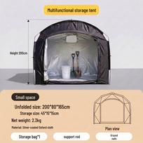 Rainproof Bicycle Tent: Outdoor Dust Cover & Portable Folding Storage Shed 1-4 Bicycles
