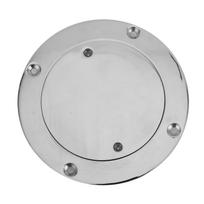 4in 316 Stainless Steel Deck Cover Plate with Hole Key for Yacht Marine Hardware Accessory