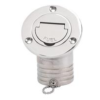 Stainless Steel Deck Filler 50mm Diameter Embedded Keyless Cap Boat Fuel Gas Deck Filler for Yacht