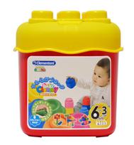 Clemmy Baby Clemmy First Educational Soft Block Basic Set Box 156157 Baby-Friendly Blocks, 20-Piece