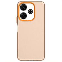 Frosted Case For Xiaomi Poco F6 Cover Poco F6 Fundas Shell Coque Matte Translucent PC Candy Color Phone Back Bumper Poco F6 For Poco F6 oranžinė