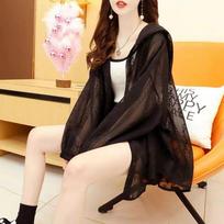 Women's Sun Protection Jacket Summer Ladies Outdoor Breathable Wild Loose Hooded Thin Female Sun Protection Clothing M juoda