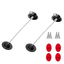 2Pcs with Key Window Security Lock No Drilling Refrigerator Door Lock Children Safety Lock  Drawer juoda