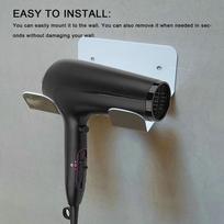 Carbon Steel Hair Dryer Rack Wall Mount Blow Dryer Rack Organizer Hair Dryer Holder  Bathroom balta
