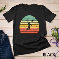 Vintage Retro Basketball Dunk Shirt Sunset Colorful T-Shirt Mens Womens Tees Top Unisex T-Shirt Mens Womens Tees Top L