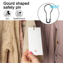 ABBY-200Pcsx22mm Metal Iron  Gourd Needle Pin Clothing Tag Light Bulb Gourd Needle Needle Bzz05-3 juoda