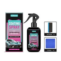 100ml Ceramic Car Coating Spray Hydrophobic Sealant Gloss Enhancer Water Repellent UV Protection with Applicator Dirt Resistance