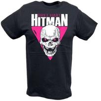 Bret Hart Hitman Skull Logo T-shirt XXXL