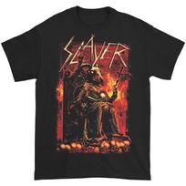 Men's Slayer Goat Skull Slim Fit T-shirt X-Large Black M