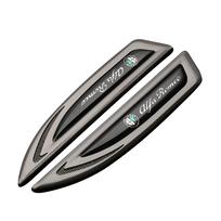 New Car Badge Emblem Side Fender Body Decoration Stickers For Alfa Romeo Giulietta GT 159 147 Mito Brera Giulia Stelvio Volante For Alfa Romeo ruda