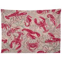 RED LOBSTER VIVA MAGENTA tapestry 75x100 juoda