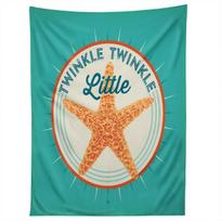 TWINKLE TWINKLE LITTLE STAR tapestry 75x100 juoda