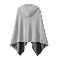 Cool Feeling Quick Dry Hooded Changing Robe Absorbent Beach Towel Cloak For Diving Swimming And Hot Spring 60x145cm pilka