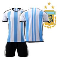 2324 World Cup Argentina home jersey No. 10 and No. 11 Di Maria jersey football jersey training jersey Kids' size 28