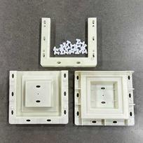 Hollow Brick Cement Double-Sided Mold 20 * 20 * 10Cmabs Plastic Garden House Partition Background Wall Decoration gray