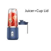 Nešiojamas maišytuvo butelis elektrinis 6 peilių daugiafunkcis sulčių maišytuvas šviežių sulčių plakiklis, ledų CrushCup virtuvės kombainas Blue single cup
