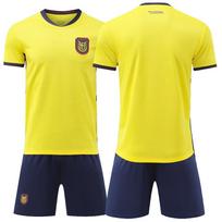 2026 World Cup Ecuador main and guest football jersey set quick-drying men's new cross-border jersey short-sleeved jersey summer children's size 16/height 95-105cm