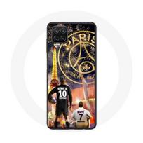 Coque pour Samsung Galaxy A22 4G PSG Neymar et Mbappé Joyeux noël