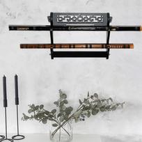 Montuojamas Samurajaus Stovas Wakizashi Eksponavimo Stovas Laikiklis Pakaba 2 Tiers