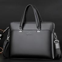 Men's Handbag Business Briefcase Crossbody Bag Soft PU Leather Computer Bag Casual Men's Bag juoda