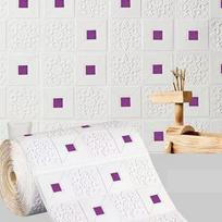 70cmx1m Big Size Ceiling Wallpaper 3D Brick Waterproof Wall Stickers Foam Self-Adchive Wall Decoration 5pcs-70cmX1m