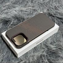 Applicable To IPhone16promax Starry Space Lattice Carbon Fiber Magnetic Phone Case Apple 15 Half Pack Protective Case 14 iPhone 16