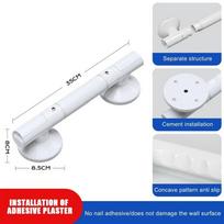 Useful Anti Slip Hand Grips Shower Tub Grab Handle Safety Bathroom Aid Bath Hardware Safe Handle Handrail Grab Bar