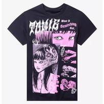 Junji Ito Horror Comics Tomie graphics 100Cotton shirt unisex Y2k hiphop Summer Unisexs Oneck Short sleeve Tshirt fan gift M