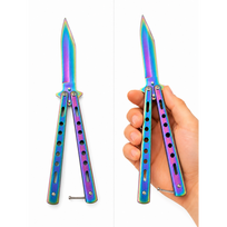 Treniruočių peilis Butterfly be ašmenų 22cm - shadow dragon blue