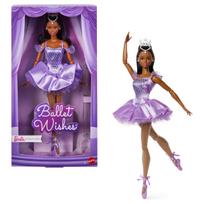 Barbie Ballet Wishes Black Signature Doll House for Ages 6 and Up Dress-Up (Purple, JJX76)