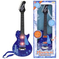 Gitara Elektryczna Dla Dzieci Rockowa 6 Metalowych Strun Instrument Muzyczny