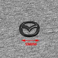 Automobilio priekinių grotelių ženklelis, bagažinės emblema, skirti NAUJAI Mazda 3 Axela 2014 15 16 17-2025, juodas anglies pluošto, priekinės ir galinės kėbulo lipdukai, priedai