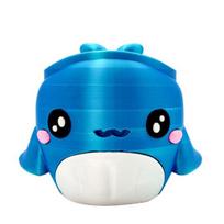Whale Ice Cream Holder Reusable Pint Sleeve for Ice Cream Soda Beer Cans Holder Comfortable Grip Fun Drink Accessory mėlyna
