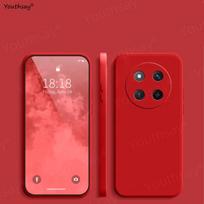 For Honor Magic 7 Lite Case Cover Magic 7 Lite  Fundas Coque Soft Original Liquid Silicone Phone Bumper For Honor Magic 7 Lite For Magic 7 Lite raudona