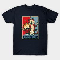 Calvin And Hobbes Comics T-Shirt New Spring/Summer Arrivals Regular Fit Casual S įvairiaspalvis