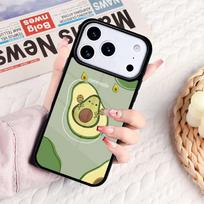 Cute Avocado Phone Case For IPhone 17 16e 15 14 13 12 11 Pro Max Air Mini Soft Protective Cover iPhone 15 Pro