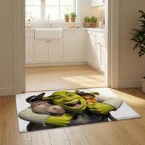 Kwaii Anime S-ShrekS Floor Mat Flannel Door Mat Non-Slip Bedroom Living Room Home Decor 40x60cm