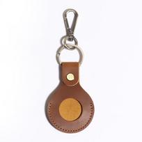 Cowhide Apple Gps Tracker Leather Case For Apple Airtag Tracker Leather Case ruda