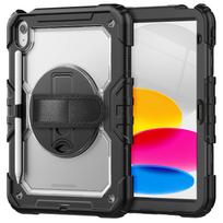 For IPad (A16) 11 10th 10.9 7th/8th/9th 10.2 - Heavy Duty Protective Cover with Screen Protector, Shoulder Strap & Pencil Holder iPad 10th 10.9 2022 skaidri