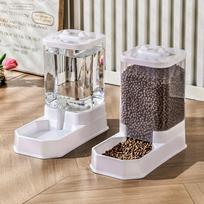 Transparent Automatic Cat Feeder Large Capacity No-Spill Cat Water Food Bowl Detachable Dog Water Dispenser Multi-Pet Household skaidri