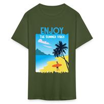 Enjoy the Summer Vibes shirt Surfboard Surfing Sunny Day T-Shirt Mens Womens Tees Top Size S-6XL M