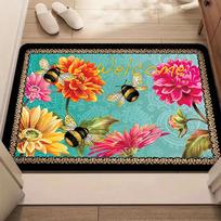 Vibrant Animal Welcome Doormat for Living Room Non-Slip Absorbent Floor Mat with Cute Birds Home Decor Entryway Carpet 40cm x 60cm