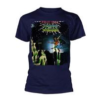 Men's Uriah Heep Demons And Wizards (navy) T-shirt Medium Blue L