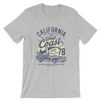 California West Coast T-Shirt. Surfing 100% Cotton Premium Tee NEW S