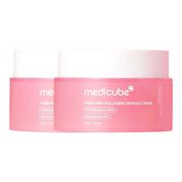 Medicube PDRN Pink Capsule Cream Brightening Glowing Facial Moisturizer Duo 55ml x 2