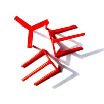 NEW 50Pcs Pizza Stand Tripod Pizza Saver Stand Fixing Rack Pizza Holder Pizza Accessories Pizza Packing Tripod Stack Tools raudona