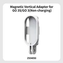 Go 3S Magnetic Case Bracket for Insta360 GO 3 Thumb Camera Quick Release Tripod Mount USB Charging Hand Freely Protection Frame balta