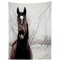 DARK HORSE tapestry 75x100 juoda